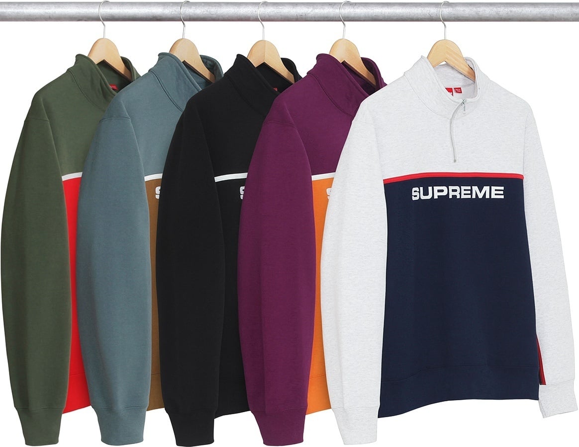 2-Tone Half Zip Sweatshirt